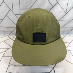 Tillak Nylon Camp Hat OS Olive Green Adjustable Webbing Strap Logo Patch Cap